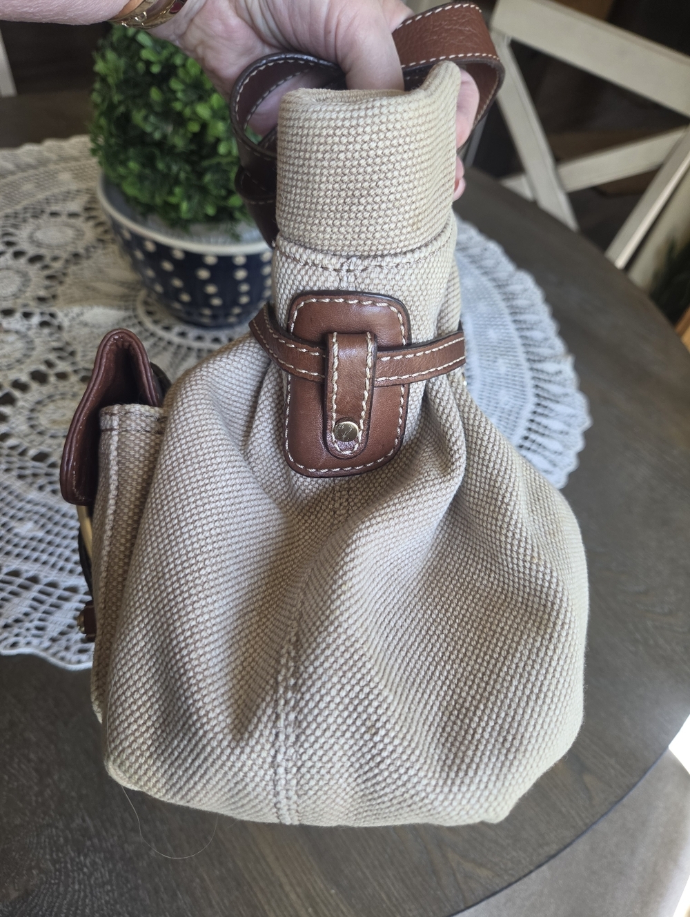 Michael Kors VTG. Drawstring Converse Sh.Bag. 💛🧡 - Picture 10 of 10